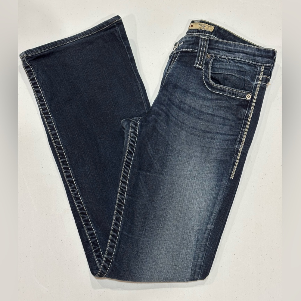Big Star Women’s Deep Indigo Bootcut Jeans in Casey K Style, Size 28L